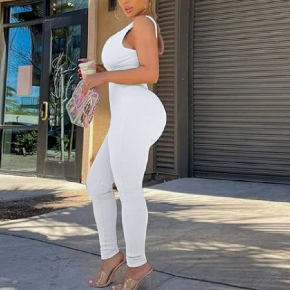 One Piece Backless Sleeveless Bodycon Jumpsuits